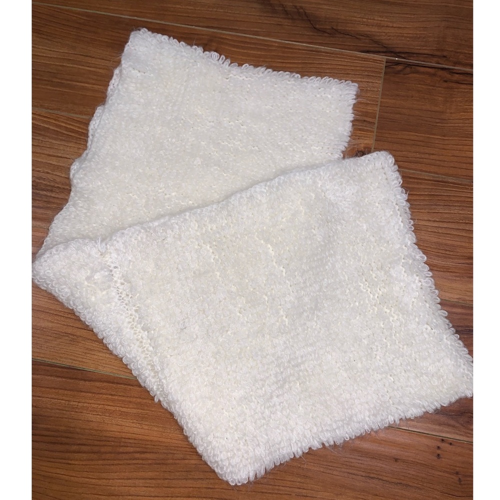 Promod White Circle Scarf from France